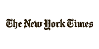 The New York Times logo – press feature