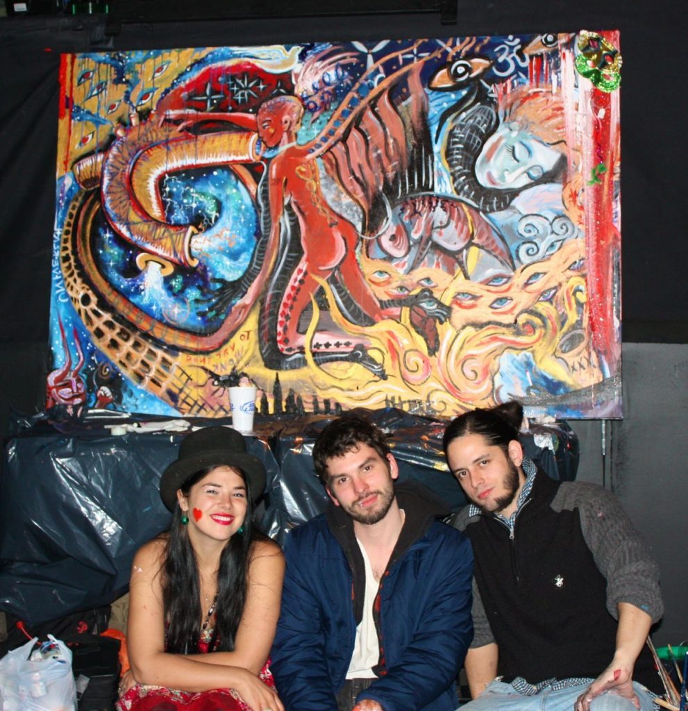 Nicolina Tyler — Collaborative Canvas at L.E.S Girls Club Mardi Gras Benefit