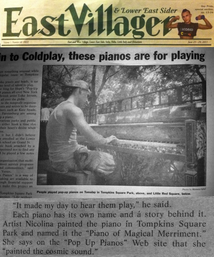Nicolina Tyler — Piano of Magical Merriment in The East Villager