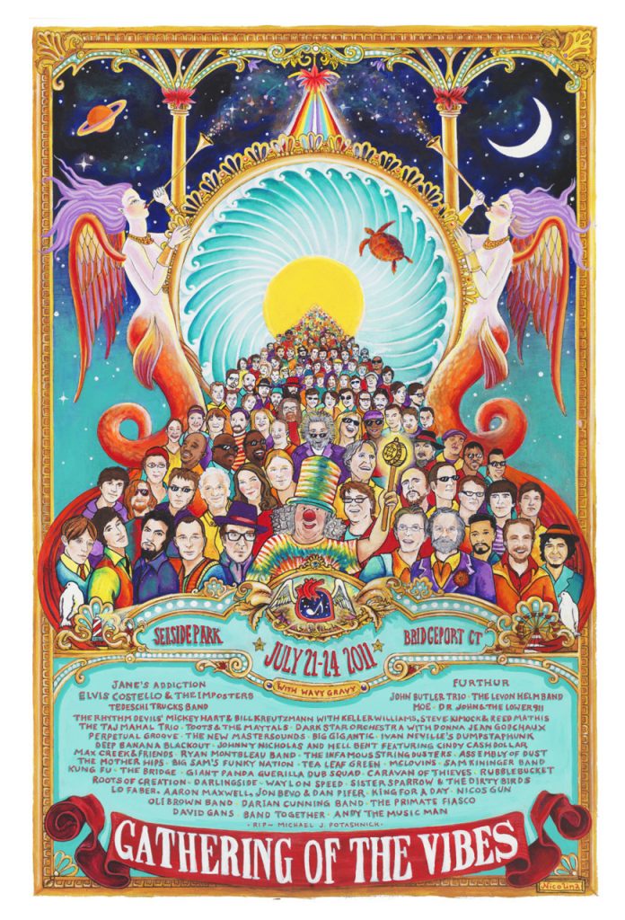 Nicolina Tyler — Official Poster: 16th Annual Gathering of the Vibes Festival
